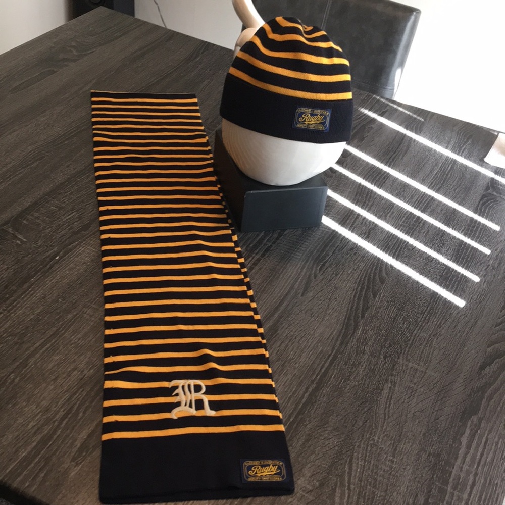 Ralph Lauren RUGBY MATCHING SCARF AND SKULLY SET not sold separately - Picture 2 of 8
